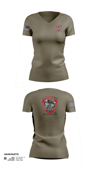 Womens Short Sleeve Vneck Shirt, Northwest Georgia Young Marines, , Teamtime, Team time, sublimation, custom sports apparel, team uniforms, spirit wear, spiritwear, sports uniforms, custom shirts, team store, custom team store, fundraiser sports, apparel fundraiser