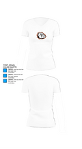 Green High School Tennis 24665929 Women's Short Sleeve V-neck Shirt - 18
