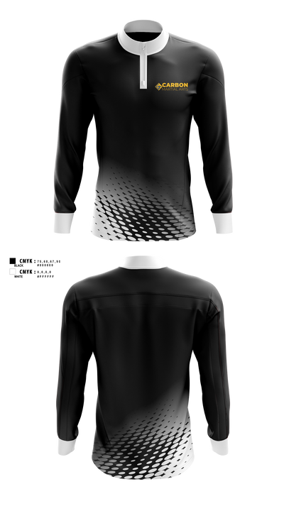 Carbón Martial arts 86685197 Quarter Zip Jacket - 1