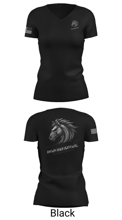 224th MI 54422647 Women's Short Sleeve V-neck Shirt - 28
