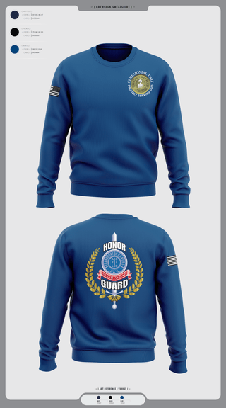 Crew Neck Sweatshirt, Twu Local 100 Ceremonial Unit & Honor Guard, , Teamtime, Team time, sublimation, custom sports apparel, team uniforms, spirit wear, spiritwear, sports uniforms, custom shirts, team store, custom team store, fundraiser sports, apparel fundraiser