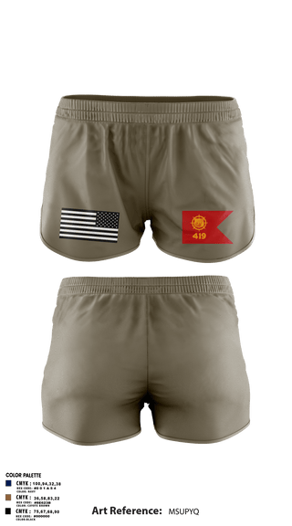 Ranger Panties, 419th Transportation Company, , Teamtime, Team time, sublimation, custom sports apparel, team uniforms, spirit wear, spiritwear, sports uniforms, custom shirts, team store, custom team store, fundraiser sports, apparel fundraiser