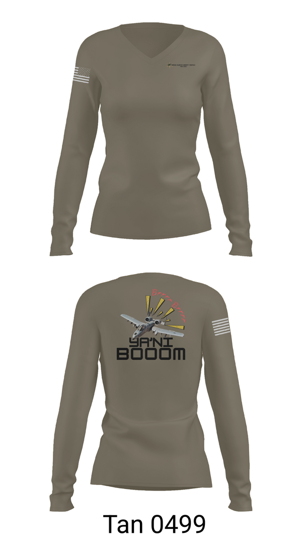 Womens Long Sleeve Vneck Shirt, AOB Syria, , Teamtime, Team time, sublimation, custom sports apparel, team uniforms, spirit wear, spiritwear, sports uniforms, custom shirts, team store, custom team store, fundraiser sports, apparel fundraiser