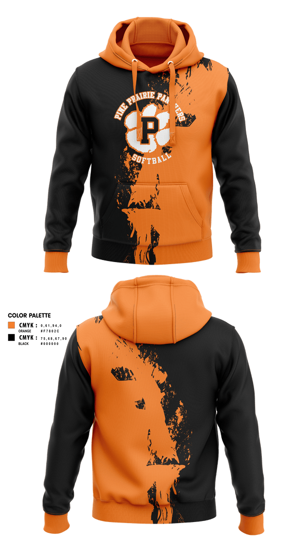 Hoodie, Pine Prairie Panthers Softball, Softball, Teamtime, Team time, sublimation, custom sports apparel, team uniforms, spirit wear, spiritwear, sports uniforms, custom shirts, team store, custom team store, fundraiser sports, apparel fundraiser