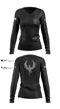 OSA DDG79 12784449 Women's Long Sleeve V-neck Shirt - 4