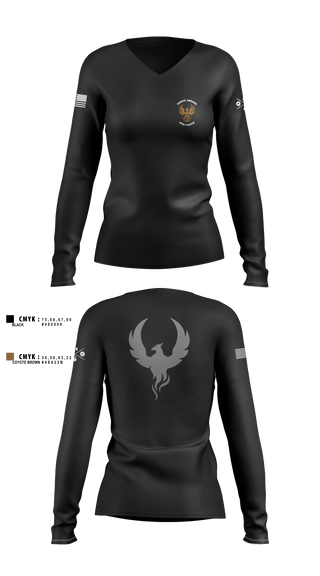Womens Long Sleeve Vneck Shirt, OSA DDG79, , Teamtime, Team time, sublimation, custom sports apparel, team uniforms, spirit wear, spiritwear, sports uniforms, custom shirts, team store, custom team store, fundraiser sports, apparel fundraiser