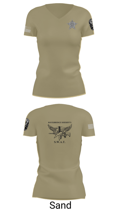 Rockbridge County SWAT 87901161 Women's Short Sleeve V-neck Shirt - 84