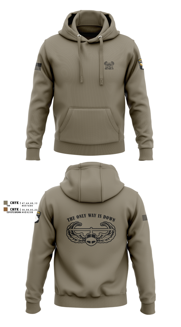 Hoodie, AASLT 10-25 Ft. Campbell, Kentucky, , Teamtime, Team time, sublimation, custom sports apparel, team uniforms, spirit wear, spiritwear, sports uniforms, custom shirts, team store, custom team store, fundraiser sports, apparel fundraiser