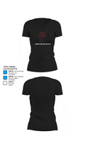 Thomson Tigers Track and Field 16915513 Women's Short Sleeve V-neck Shirt - 37