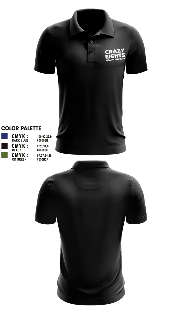 Short Sleeve Performance Polo, Crazy Eights Grappling Club, Wrestling, Teamtime, Team time, sublimation, custom sports apparel, team uniforms, spirit wear, spiritwear, sports uniforms, custom shirts, team store, custom team store, fundraiser sports, apparel fundraiser