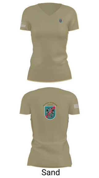 Womens Short Sleeve Vneck Shirt, , Army, Teamtime, Team time, sublimation, custom sports apparel, team uniforms, spirit wear, spiritwear, sports uniforms, custom shirts, team store, custom team store, fundraiser sports, apparel fundraiser