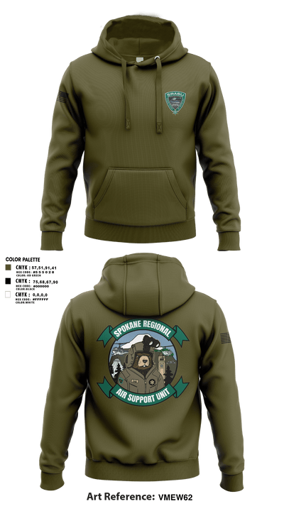 Spokane Regional Air Support Unit 73672430 Hoodie - 101
