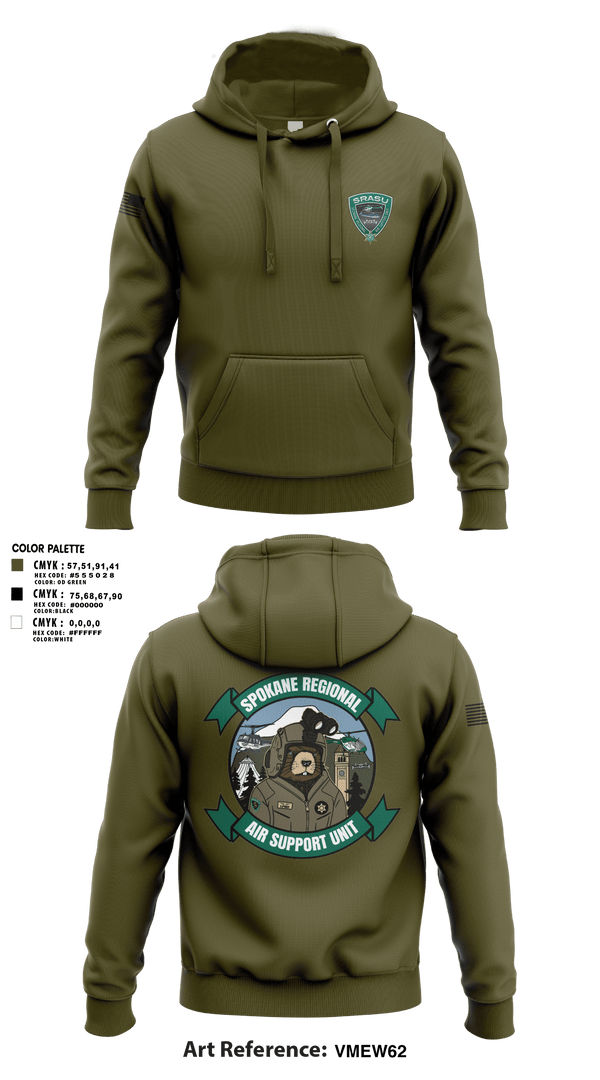 Hoodie, Spokane Regional Air Support Unit, Police, Teamtime, Team time, sublimation, custom sports apparel, team uniforms, spirit wear, spiritwear, sports uniforms, custom shirts, team store, custom team store, fundraiser sports, apparel fundraiser