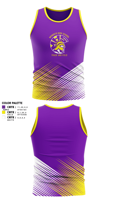 Mendota High School Track and Field 70023215 Tank Top - 1