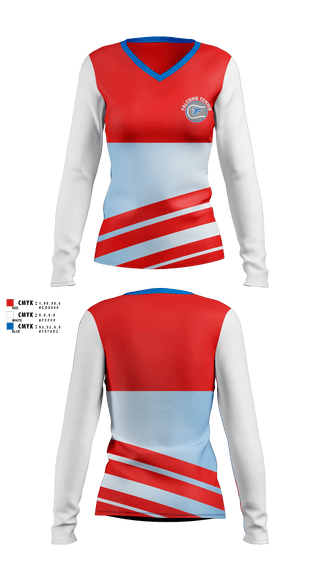 Womens Long Sleeve Vneck Shirt, Atwater High School Tennis, Tennis, Teamtime, Team time, sublimation, custom sports apparel, team uniforms, spirit wear, spiritwear, sports uniforms, custom shirts, team store, custom team store, fundraiser sports, apparel fundraiser