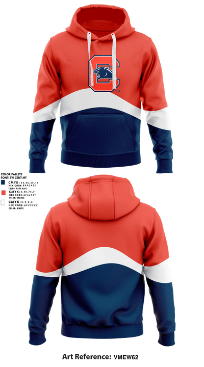 Chapman High School Track and Field 15765021 Hoodie - 2