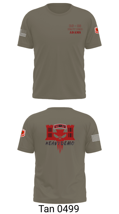 CESD Bravo 35th Engineer Battalion 45351759 Old School Cotton Feel Shirt - 70