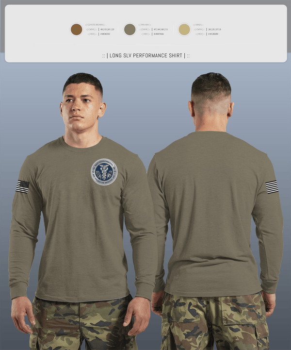 Long Sleeve Performance Shirt, PREVENTATIVE MEDICINE, , Teamtime, Team time, sublimation, custom sports apparel, team uniforms, spirit wear, spiritwear, sports uniforms, custom shirts, team store, custom team store, fundraiser sports, apparel fundraiser