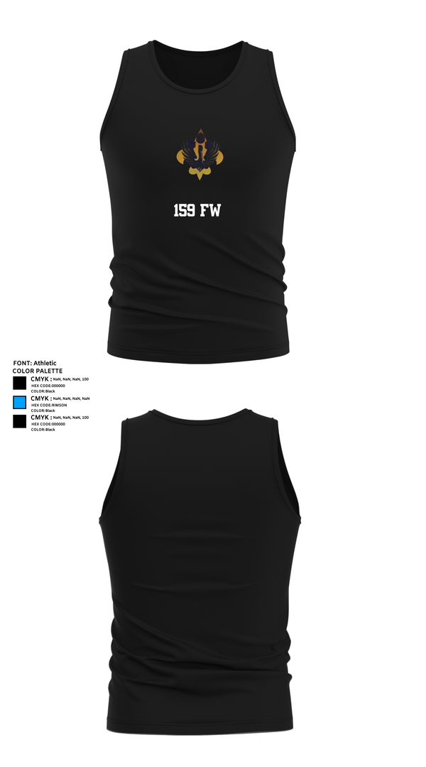 Tank Top, 159 FW, Air Force, Teamtime, Team time, sublimation, custom sports apparel, team uniforms, spirit wear, spiritwear, sports uniforms, custom shirts, team store, custom team store, fundraiser sports, apparel fundraiser