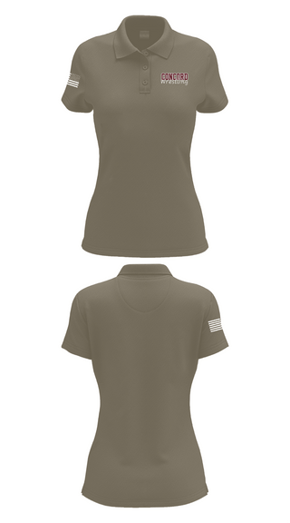 Womens Short Sleeve Performance Polo, Concord Raiders, Wrestling, Teamtime, Team time, sublimation, custom sports apparel, team uniforms, spirit wear, spiritwear, sports uniforms, custom shirts, team store, custom team store, fundraiser sports, apparel fundraiser
