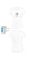 Thomson Tigers Track and Field 16915513 Women's Short Sleeve V-neck Shirt - 18
