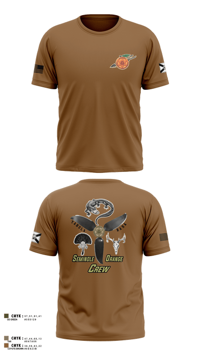 Seminole / Orange Crew 64181278 Short Sleeve Performance Shirt - 5