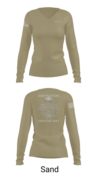 Womens Long Sleeve Vneck Shirt, Adam Platoon, , Teamtime, Team time, sublimation, custom sports apparel, team uniforms, spirit wear, spiritwear, sports uniforms, custom shirts, team store, custom team store, fundraiser sports, apparel fundraiser