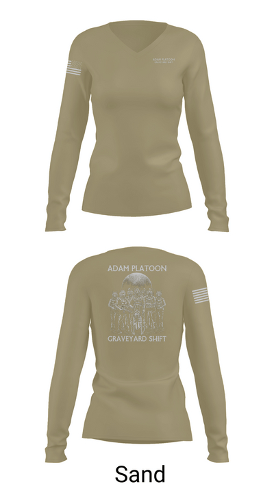 Adam Platoon 34033913 Women's Long Sleeve V-neck Shirt - 92