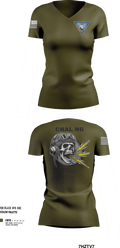 COMNAVAIRLANT 21850129 Women's Short Sleeve V-neck Shirt - 37