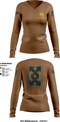 441st transportation company 24339398 Women's Long Sleeve V-neck Shirt - 1