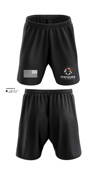 Athletic Shorts With Pockets, Ferallife Guards, , Teamtime, Team time, sublimation, custom sports apparel, team uniforms, spirit wear, spiritwear, sports uniforms, custom shirts, team store, custom team store, fundraiser sports, apparel fundraiser