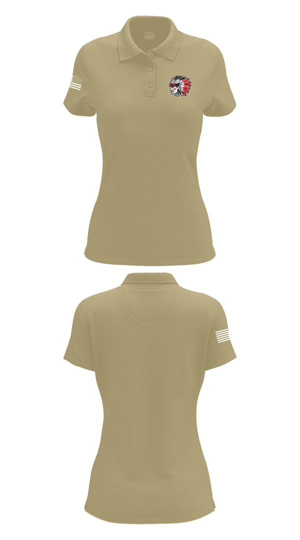 Womens Short Sleeve Performance Polo, Howar Middle School Track & Field, Track & Field, Teamtime, Team time, sublimation, custom sports apparel, team uniforms, spirit wear, spiritwear, sports uniforms, custom shirts, team store, custom team store, fundraiser sports, apparel fundraiser