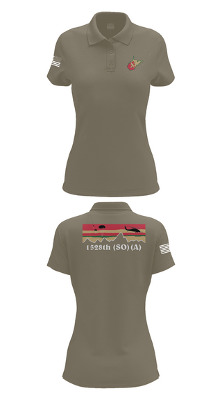 Womens Short Sleeve Performance Polo, 1528th FSC (SO) (A), , Teamtime, Team time, sublimation, custom sports apparel, team uniforms, spirit wear, spiritwear, sports uniforms, custom shirts, team store, custom team store, fundraiser sports, apparel fundraiser