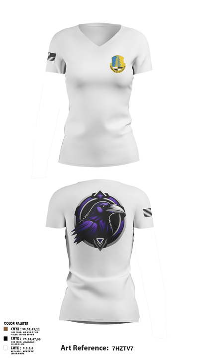 319th IEW Women's Short Sleeve V-neck Shirt - 2