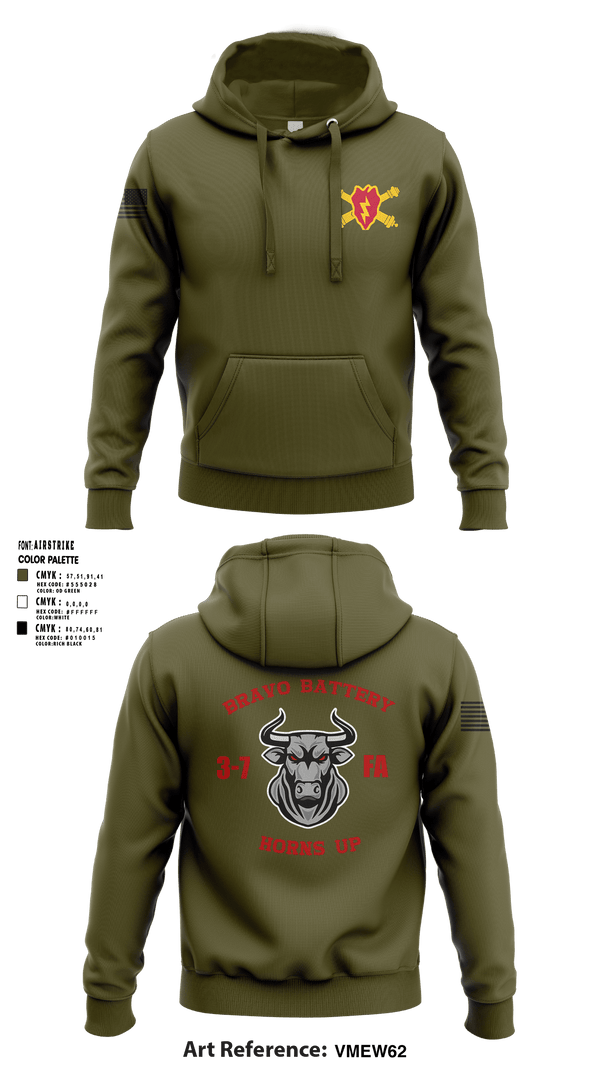 Hoodie, Bravo Battery, Army, Teamtime, Team time, sublimation, custom sports apparel, team uniforms, spirit wear, spiritwear, sports uniforms, custom shirts, team store, custom team store, fundraiser sports, apparel fundraiser