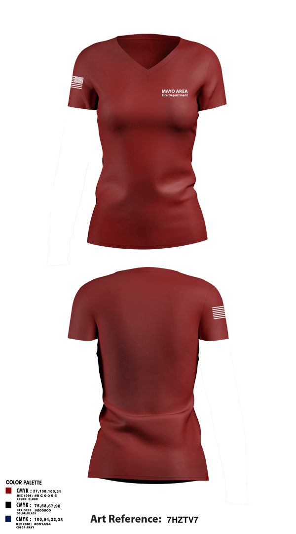 Womens Short Sleeve Vneck Shirt, Mayo Area Fire Department, , Teamtime, Team time, sublimation, custom sports apparel, team uniforms, spirit wear, spiritwear, sports uniforms, custom shirts, team store, custom team store, fundraiser sports, apparel fundraiser