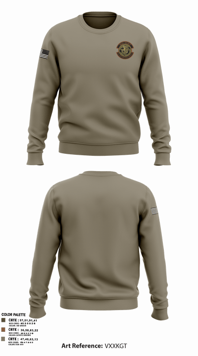 150th Electromagnetic Warfare Squadron 66679137 Crew Neck Sweatshirt - 107