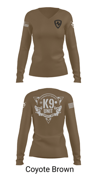 Womens Long Sleeve Vneck Shirt, Guardians of the Night, , Teamtime, Team time, sublimation, custom sports apparel, team uniforms, spirit wear, spiritwear, sports uniforms, custom shirts, team store, custom team store, fundraiser sports, apparel fundraiser