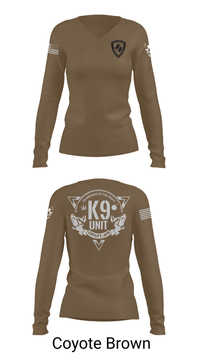 Guardians of the Night 82205307 Women's Long Sleeve V-neck Shirt - 17