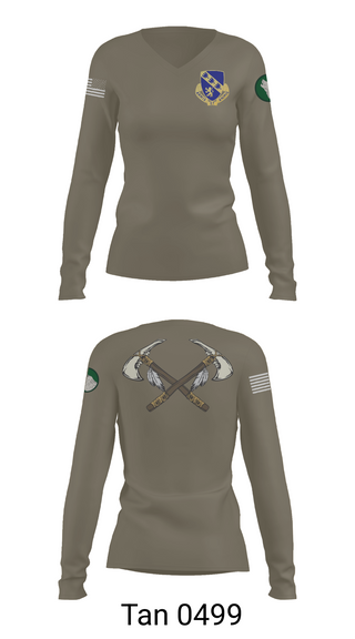 Womens Long Sleeve Vneck Shirt, Marauders, Army, Teamtime, Team time, sublimation, custom sports apparel, team uniforms, spirit wear, spiritwear, sports uniforms, custom shirts, team store, custom team store, fundraiser sports, apparel fundraiser
