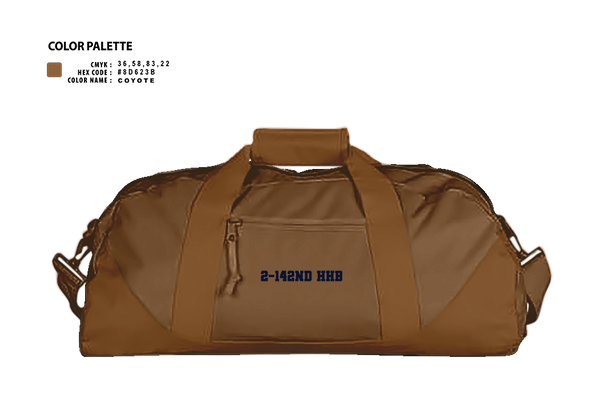 Duffle Bag, 2-142nd HHB, , Teamtime, Team time, sublimation, custom sports apparel, team uniforms, spirit wear, spiritwear, sports uniforms, custom shirts, team store, custom team store, fundraiser sports, apparel fundraiser