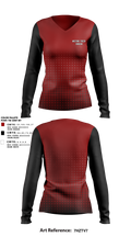 Metro Tech Cheer 28099552 Women's Long Sleeve V-neck Shirt - 1