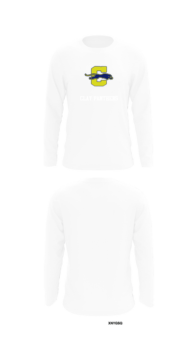 Clay Panthers 80292752 Long Sleeve Performance Shirt 8