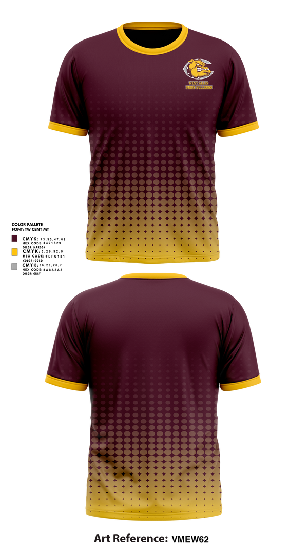 Short Sleeve Performance Shirt, West Allis Junior Bulldogs, , Teamtime, Team time, sublimation, custom sports apparel, team uniforms, spirit wear, spiritwear, sports uniforms, custom shirts, team store, custom team store, fundraiser sports, apparel fundraiser