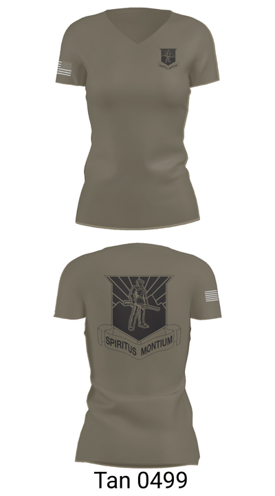 WVU AROTC 40772789 Women's Short Sleeve V-neck Shirt - 68