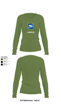 2/196th RTI 78936659 Women's Long Sleeve V-neck Shirt - 40