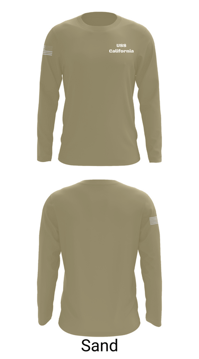 USS California 47794355 Long Sleeve Performance Shirt 82