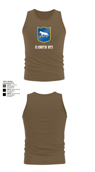 Tank Top, 2/196th RTI, , Teamtime, Team time, sublimation, custom sports apparel, team uniforms, spirit wear, spiritwear, sports uniforms, custom shirts, team store, custom team store, fundraiser sports, apparel fundraiser