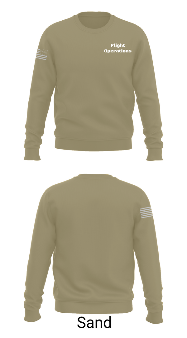 Crew Neck Sweatshirt, Flight Operations, , Teamtime, Team time, sublimation, custom sports apparel, team uniforms, spirit wear, spiritwear, sports uniforms, custom shirts, team store, custom team store, fundraiser sports, apparel fundraiser