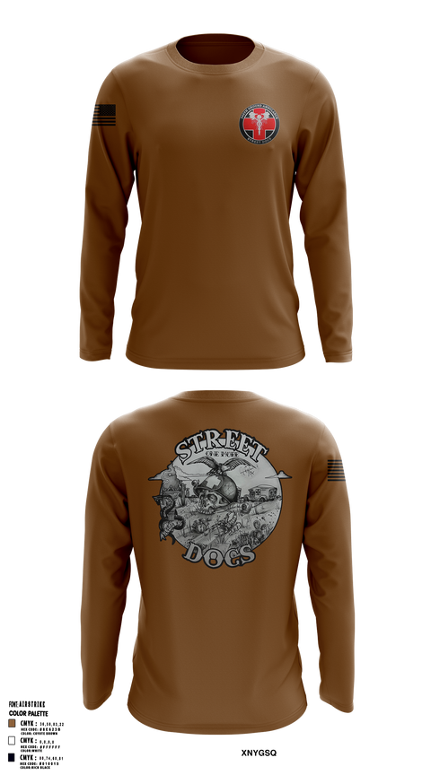 Long Sleeve Performance Shirt, 345th Medical Company Ground Ambulance, , Teamtime, Team time, sublimation, custom sports apparel, team uniforms, spirit wear, spiritwear, sports uniforms, custom shirts, team store, custom team store, fundraiser sports, apparel fundraiser
